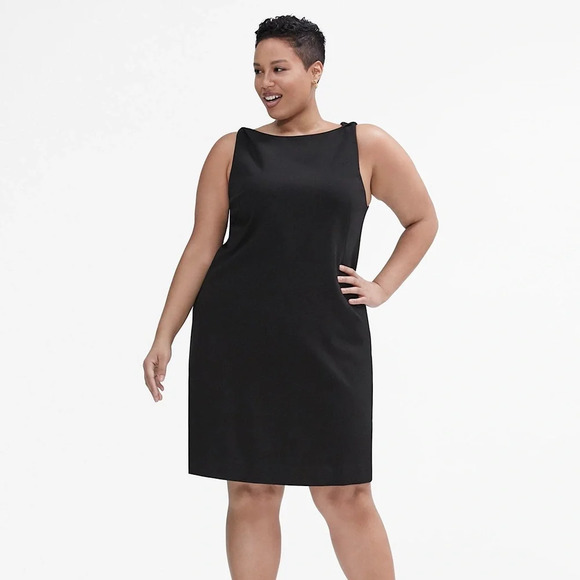 M.M.LaFleur The Lydia Dress Textured Ponte Cinder Grey Knee Length Size 16 NWT - Picture 1 of 10